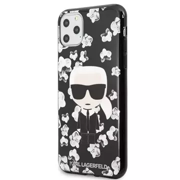 Etui Karl Lagerfeld KLHCN65FLFBBK do iPhone 11 Pro Max Flower Ikonik Karl