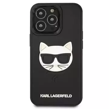 Etui Karl Lagerfeld KLHCP13XCH3DBK do iPhone 13 Pro Max 6,7" hardcase 3D Rubber Choupette