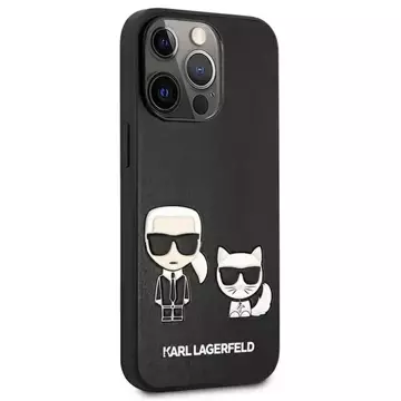Etui Karl Lagerfeld KLHCP13XPCUSKCBK do iPhone 13 Pro Max 6,7" hardcase Ikonik Karl & Choupette
