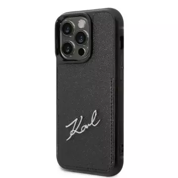 Etui Karl Lagerfeld KLHCP14LCSSK do iPhone 14 Pro 6,1" hardcase Signature Logo Cardslot