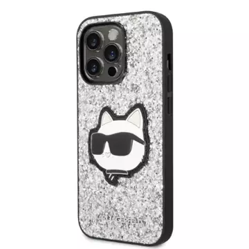 Etui Karl Lagerfeld KLHCP14LG2CPS do iPhone 14 Pro 6,1" hardcase Glitter Choupette Patch