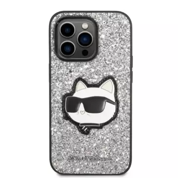 Etui Karl Lagerfeld KLHCP14LG2CPS do iPhone 14 Pro 6,1" hardcase Glitter Choupette Patch