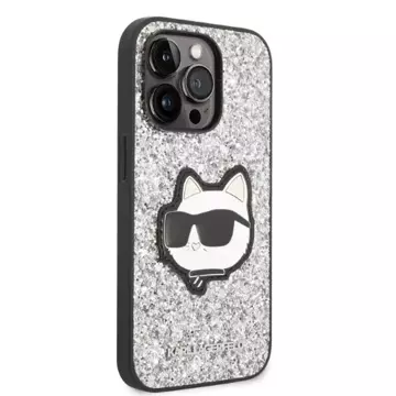 Etui Karl Lagerfeld KLHCP14LG2CPS do iPhone 14 Pro 6,1" hardcase Glitter Choupette Patch