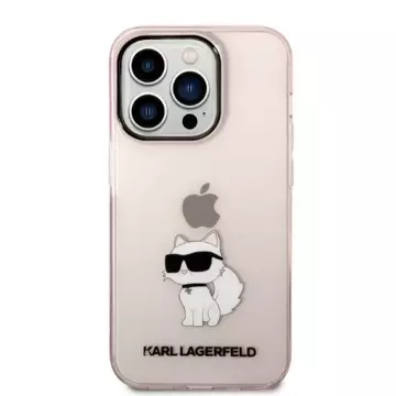 Etui Karl Lagerfeld KLHCP14LHNCHTCP do iPhone 14 Pro 6,1" hardcase Ikonik Choupette