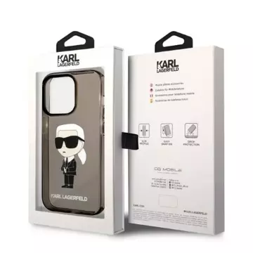 Etui Karl Lagerfeld KLHCP14LHNIKTCK do iPhone 14 Pro 6,1" hardcase Ikonik Karl Lagerfeld