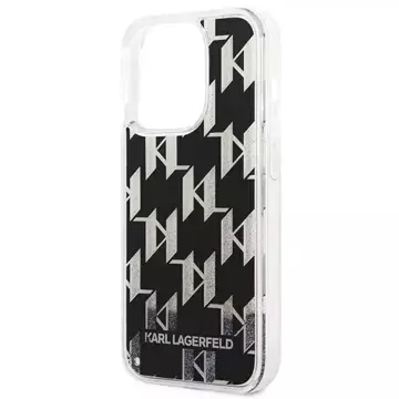 Etui Karl Lagerfeld KLHCP14LLMNMK do iPhone 14 Pro 6,1" hardcase Liquid Glitter Monogram