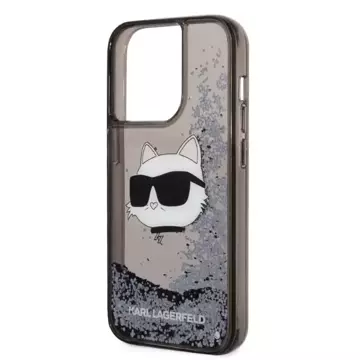 Etui Karl Lagerfeld KLHCP14LLNCHCK do iPhone 14 Pro 6,1" hardcase Glitter Choupette Head