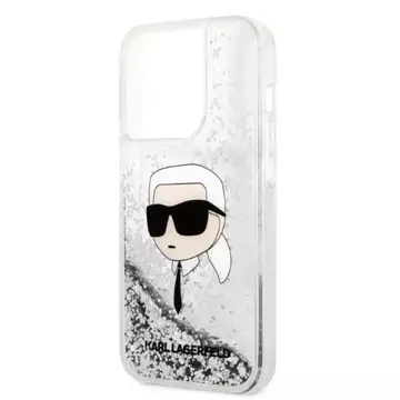 Etui Karl Lagerfeld KLHCP14LLNKHCH do iPhone 14 Pro 6,1" hardcase Glitter Karl Head