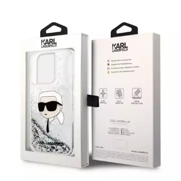 Etui Karl Lagerfeld KLHCP14LLNKHCH do iPhone 14 Pro 6,1" hardcase Glitter Karl Head