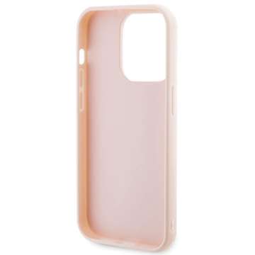 Etui Karl Lagerfeld KLHCP15X3DMBKCP do iPhone 15 Pro Max 6.7" różowy/pink hardcase 3D Rubber Glitter Logo