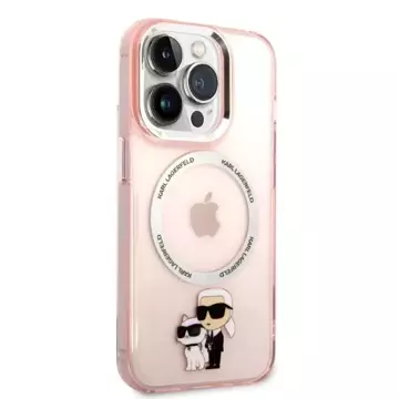 Etui Karl Lagerfeld KLHMP14LHNKCIP do iPhone 14 Pro 6,1" hardcase Iconic Karl&Choupette Magsafe