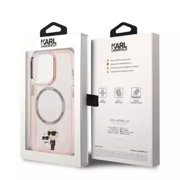 Etui Karl Lagerfeld KLHMP14LHNKCIP do iPhone 14 Pro 6,1" hardcase Iconic Karl&Choupette Magsafe