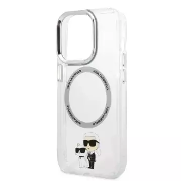 Etui Karl Lagerfeld KLHMP14LHNKCIT do iPhone 14 Pro 6,1" hardcase Iconic Karl&Choupette Magsafe