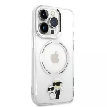 Etui Karl Lagerfeld KLHMP14XHNKCIT do iPhone 14 Pro Max 6,7" hardcase Iconic Karl&Choupette Magsafe