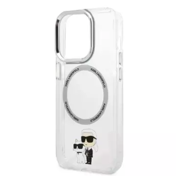 Etui Karl Lagerfeld KLHMP14XHNKCIT do iPhone 14 Pro Max 6,7" hardcase Iconic Karl&Choupette Magsafe