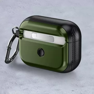 Etui Ochronne Na Słuchawki Defender Hook Magsafe Apple Airpods Pro 1 / 2 Olive Green