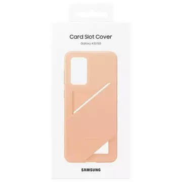 Etui Samsung EF-OA336TP do Samsung Galaxy A33 5G A336 brzoskwiniowy/peach Card Slot Cover