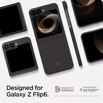 Etui Spigen AirSkin do Samsung Galaxy Z Flip 6 Aramid Black