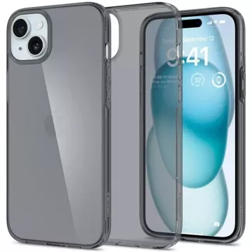 Etui Spigen Crystal Flex do Apple iPhone 15 - szaro-przezroczyste