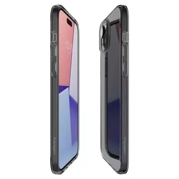 Etui Spigen Crystal Flex do Apple iPhone 15 - szaro-przezroczyste