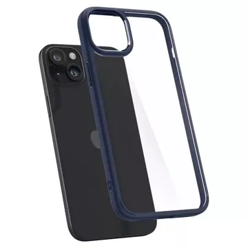 Etui Spigen Crystal Hybrid do Apple iPhone 15 Plus - przezroczysto-niebieskie