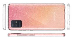 Etui Spigen Liquid Crystal Glitter do Samsung Galaxy A51 Crystal Quartz