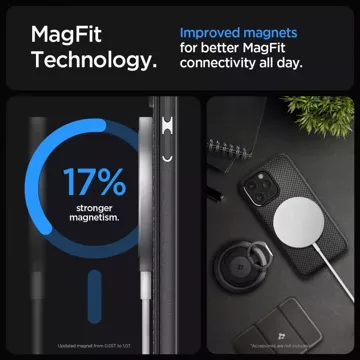 Etui Spigen Mag Armor MagSafe do Apple iPhone 15 Pro Max Matte Black