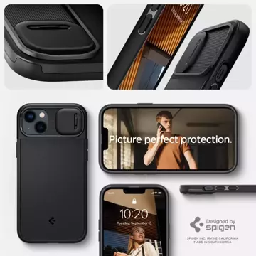 Etui Spigen Optik Armor Mag MagSafe do Apple iPhone 14 Black
