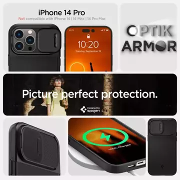 Etui Spigen Optik Armor Mag MagSafe do Apple iPhone 14 Pro Black