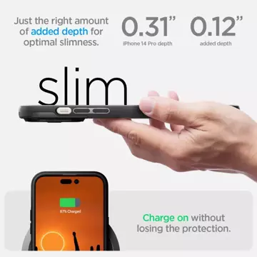 Etui Spigen Optik Armor Mag MagSafe do Apple iPhone 14 Pro Black