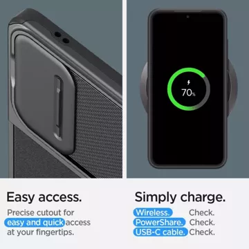 Etui Spigen Optik Armor do Samsung Galaxy S24 Black
