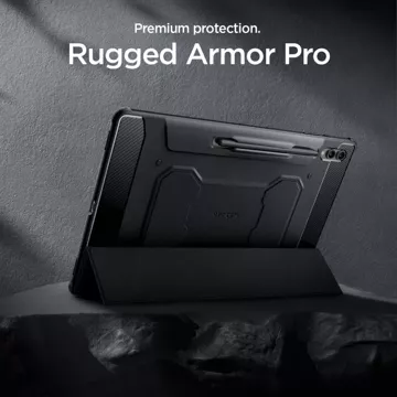 Etui Spigen Rugged Armor ”Pro” do Samsung Galaxy Tab S8 Ultra / S9 Ultra 14.6 Black