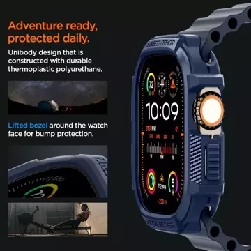 Etui Spigen Rugged Armor do Apple Watch Ultra 1 / 2 (49 mm) Navy Blue