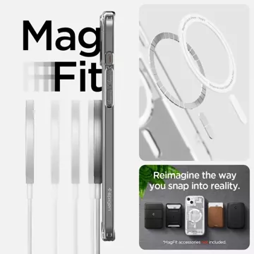 Etui Spigen Ultra Hybrid Mag MagSafe do Apple iPhone 15 Plus Zero One White