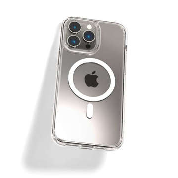 Etui Spigen Ultra Hybrid Mag do MagSafe do Apple iPhone 14 Pro White + Kabel 1m Lightning