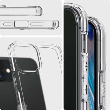 Etui Spigen Ultra Hybrid do Apple iPhone 12 Mini 5.4 Crystal Clear + Szkło Alogy