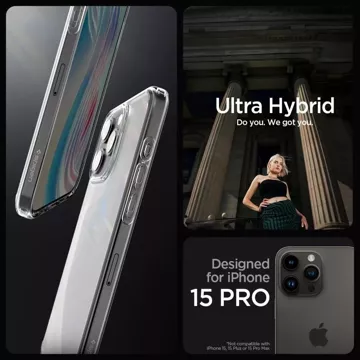 Etui Spigen Ultra Hybrid do Apple iPhone 15 Pro Frost Clear