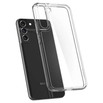 Etui Spigen Ultra Hybrid do Samsung Galaxy S22 Crystal Clear + Szkło