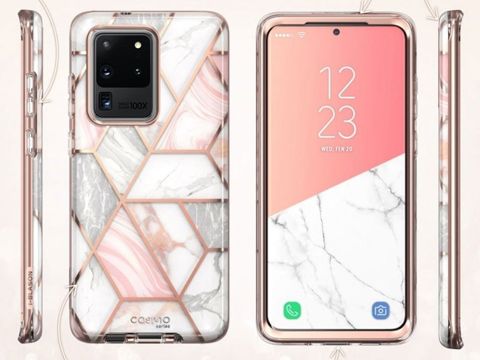Etui Supcase Cosmo do Samsung Galaxy S20 Ultra Marble Pink