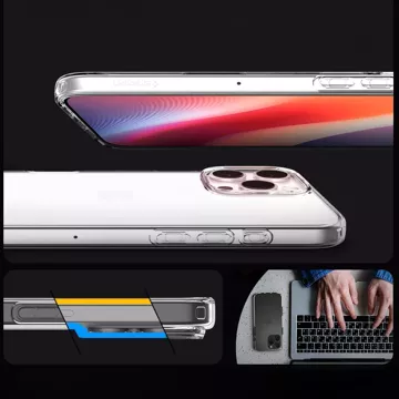 Etui + Szkło do iPhone 16 Pro Spigen Liquid Crystal obudowa ochronna na telefon Crystal Clear