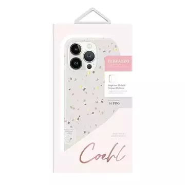 Etui UNIQ Coehl Terrazzo do iPhone 14 Pro 6,1" piaskowy/sandstone