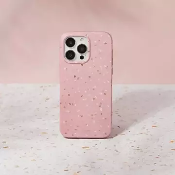 Etui UNIQ Coehl Terrazzo do iPhone 14 Pro 6,1" różowy/coral pink