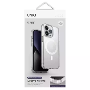 Etui UNIQ LifePro Xtreme do iPhone 14 Pro 6,1" Magclick Charging przeźroczysty/frost clear