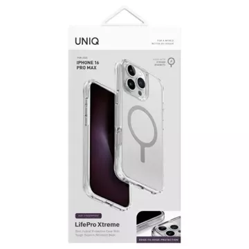 Etui UNIQ LifePro Xtreme do iPhone 16 Pro Max 6.9" Magclick Charging Przezroczysty/Frost Clear