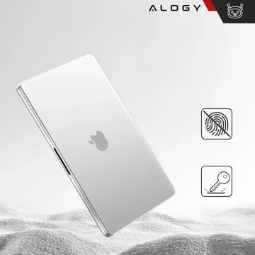 Etui do Apple Macbook Air 13.6 - M2/M3 2022/2023/2024/2025 Alogy AirGuard™ Elastyczna obudowa Matowa Przezroczysta Biel