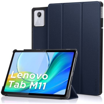 Etui do Lenovo Tab M11 10.95" TB330FU / TB330XU / TB331FC Book Case Cover z klapką obudowa futerał pokrowiec Alogy Granatowe + Szkło + Rysik