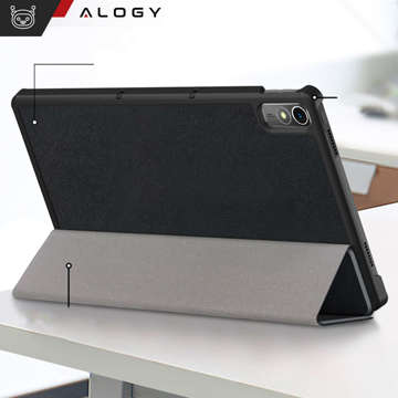 Etui do Lenovo Tab P11 2gen 11.5 TB350FU TB350XU Alogy Book Cover Case obudowa ochronne Czarne + Szkło