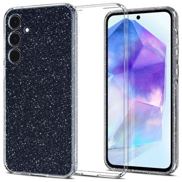 Etui do Samsung Galaxy A55 5G Spigen Liquid Crystal Glitter Case obudowa plecki Brokat przezroczyste + Szkło