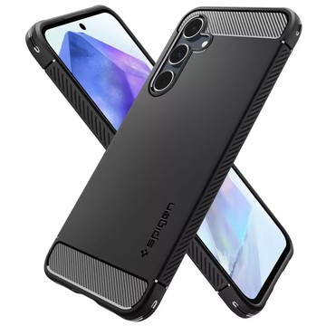 Etui do Samsung Galaxy A55 5G Spigen Rugged Armor Case obudowa plecki pancerne czarne Matte Black