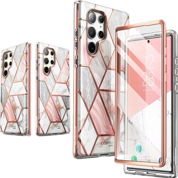 Etui do Samsung Galaxy S23 Ultra Supcase Cosmo Case Obudowa Pancerna Marmur Marble Pink